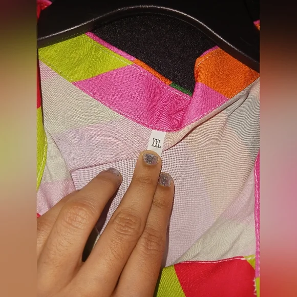 NEW Women Multicolor casual buttoned maxi dress - Picture 11 of 13